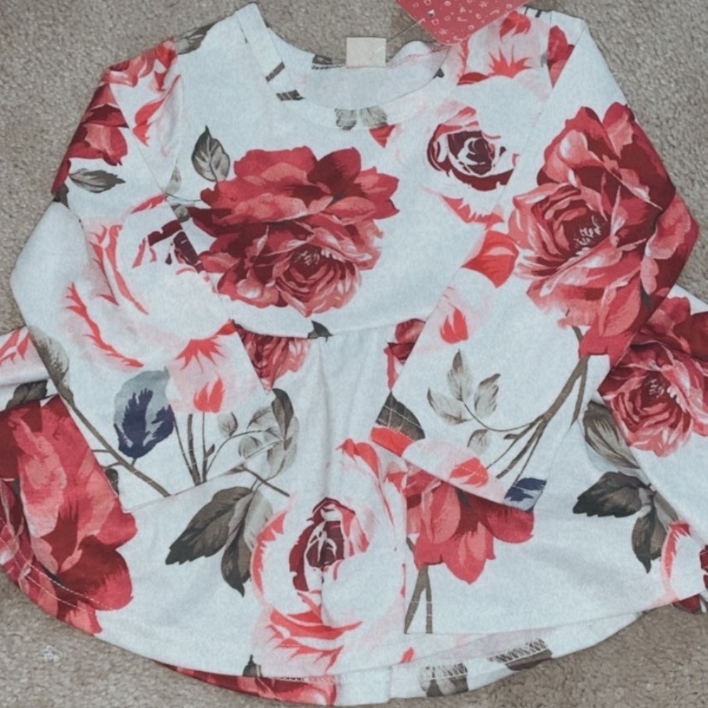Long sleeve flower shirt